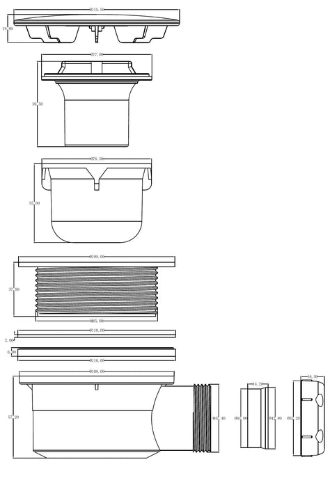 Best-Design Jacky doucheplug 90/114 mm (knelwartel)