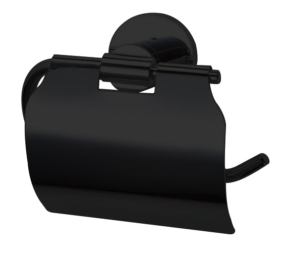 Best-Design Nero toiletrolhouder met klep mat-zwart