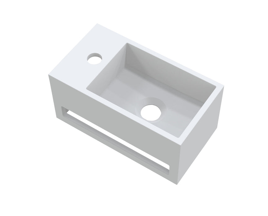 Best-Design Mona-Links fontein incl.handdoekhouder Just-Solid 33x18x16cm