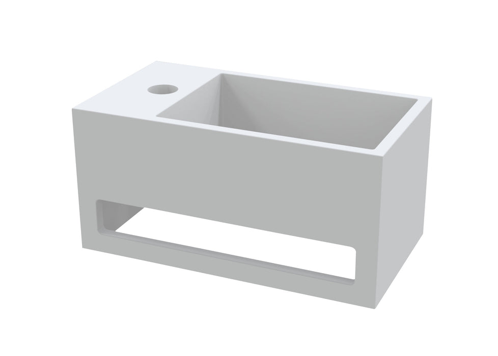 Best-Design Mona-Links fontein incl.handdoekhouder Just-Solid 33x18x16cm