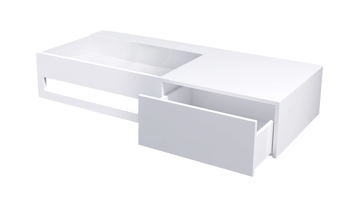 Best-Design Spring wastafel + lade Just-Solid 90x40x17cm