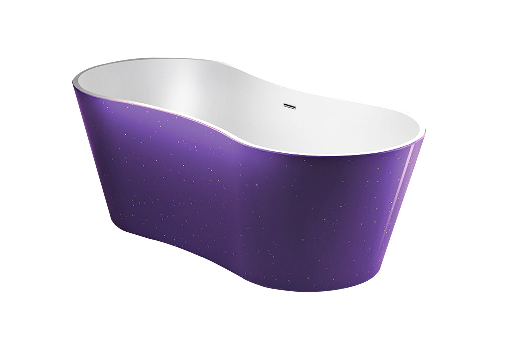 Best-Design Color-Purplecub vrijstaand bad 174x77x58cm