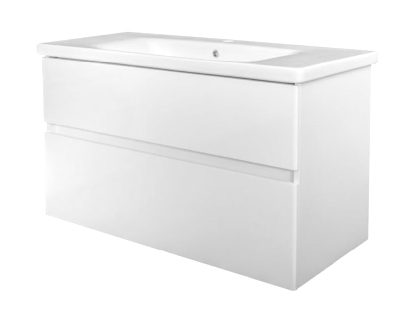 Best-Design Quick-Greeploos meubel onderkast + wastafel 80 cm Glans-Wit