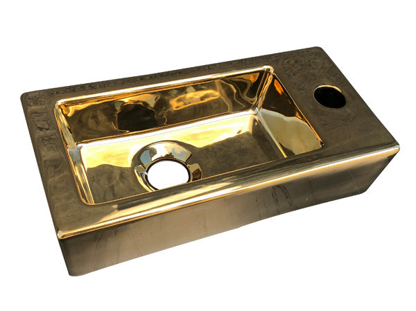 Best-Design Farnetta fontein Rechts 37x18x9cm glans-goud