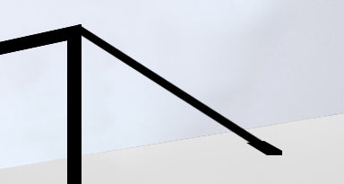 Best-Design Noire muur stabilisatie stang 1200 mm