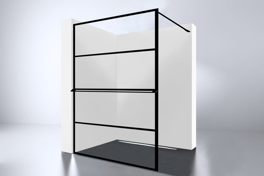 Best-Design Noire losse handdoekbeugel tbv.inloopdouche 1400 mm