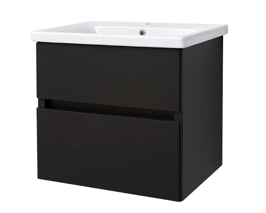 Best-Design Quick-Black-Greeploos meubel onderkast + wastafel 65 cm Mat-Zwart