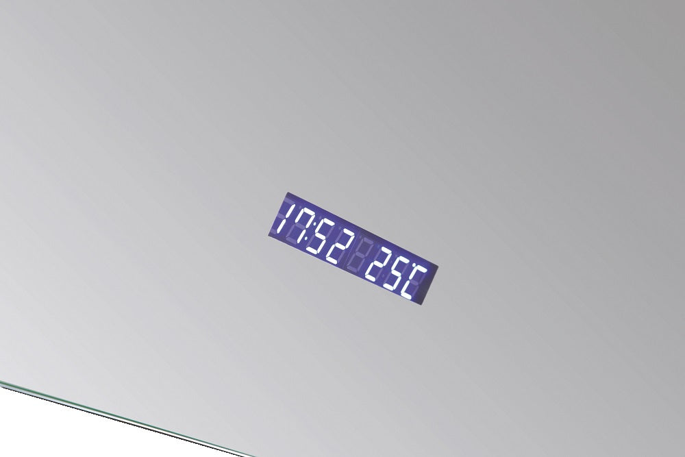 Best-Design Spiegel Linet incl. klok & vergroting B=80 x H=70cm
