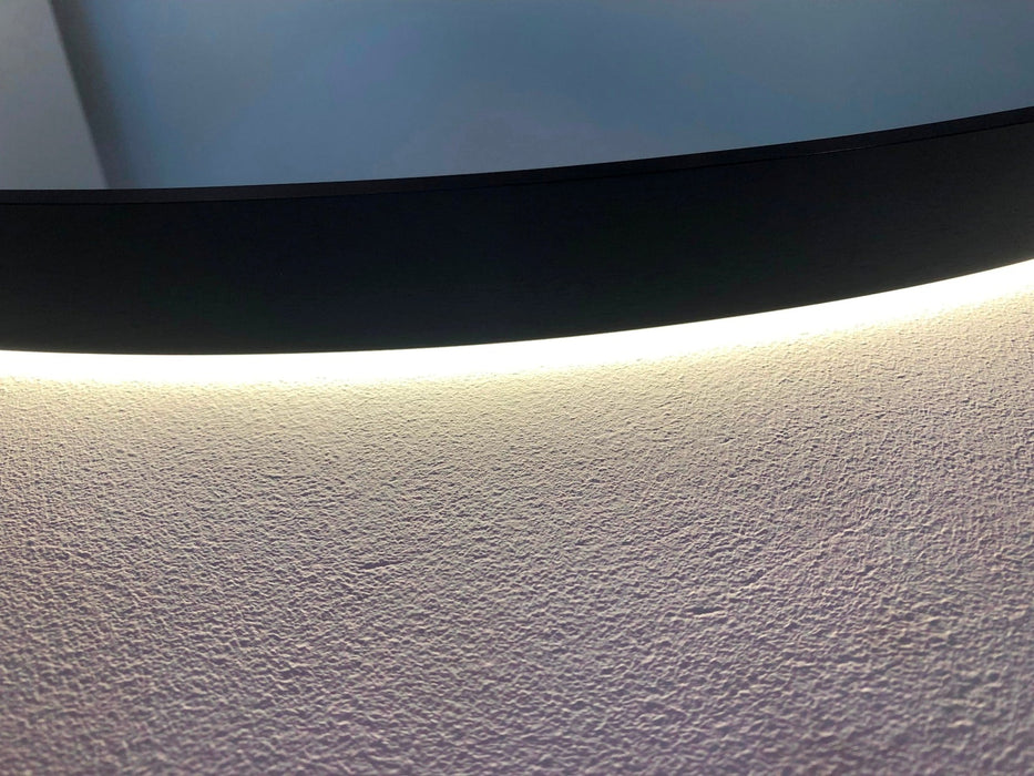 Best-Design Nero Venetië ronde spiegel zwart incl.led verlichting Ø 60 cm