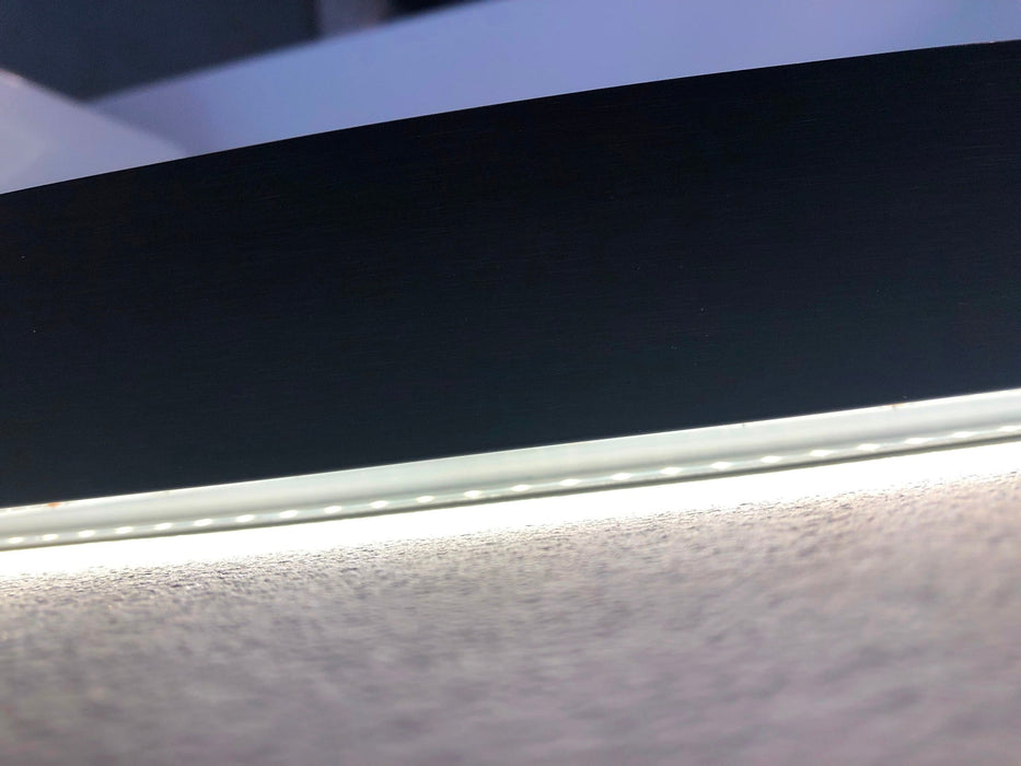 Best-Design Nero Venetië ronde spiegel zwart incl.led verlichting Ø 80 cm