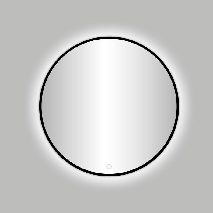 Best-Design Nero Venetië ronde spiegel zwart incl.led verlichting Ø 100 cm