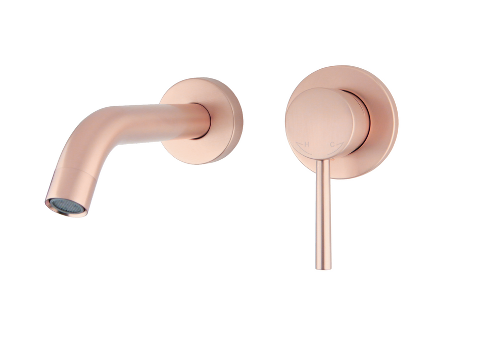 Best-Design Lyon inbouw-wandmengkraan uitl=20cm rosé-mat-goud