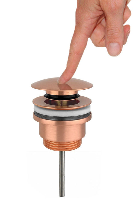 Best-Design Lyon clic-waste z/overloop 5/4 Rosé-Mat-Goud