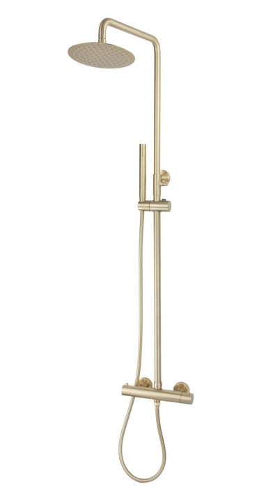 Best-Design Nancy thermostatische regendouche-opbouwset Mat-Goud