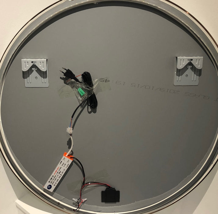 Best-Design Lyon Venetië-Thin ronde spiegel Rosé-Mat-Goud incl.led verlichting Ø 100 cm