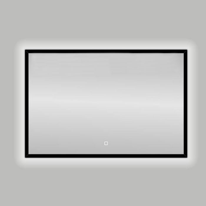 Best-Design Nero Black-Solaro LED spiegel B=100 x H=80cm