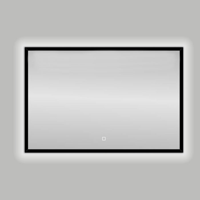 Best-Design Nero Black-Solaro LED spiegel B=120 x H=80cm
