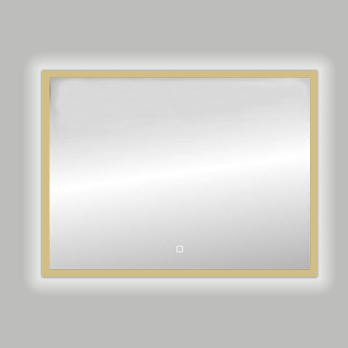 Best-Design Nancy Isola Mat-Goud LED spiegel B=100 x H=80cm