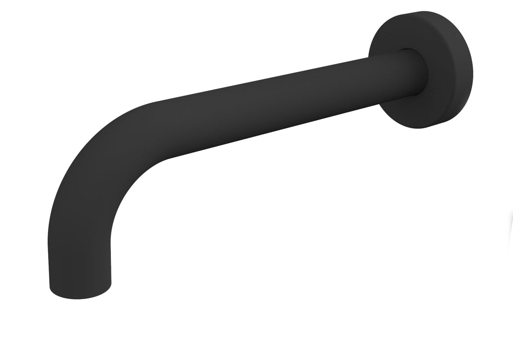 Best-Design Nero 90° muuruitloop met rozet 1/2x 21 cm mat-zwart
