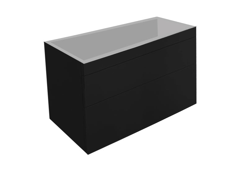 Best-Design Beauty-100-Mat-Zwart Greeploos meubel onderkast