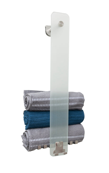 Best-Design Ore IBRO wand-Handdoek opbergbeugel Rvs/Mat-glas