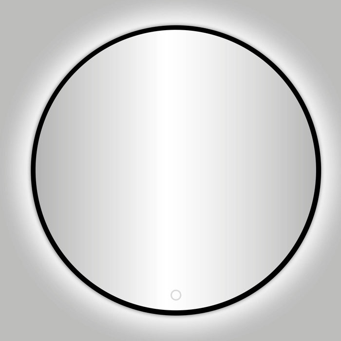 Best-Design Nero Venetië ronde spiegel zwart incl.led verlichting Ø 140 cm