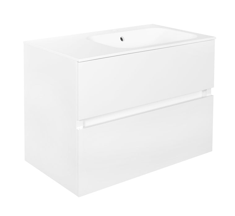Best-Design Splash-Wit-Greeploos meubel onderkast 2 laden zonder wastafel 80cm