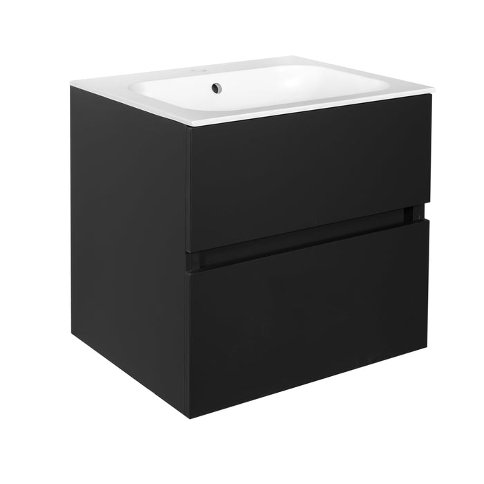 Best-Design Splash-Black-Greeploos meubel onderkast 2 laden zonder wastafel 60cm