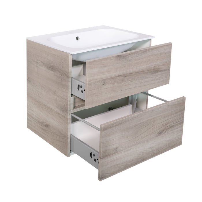 Best-Design Splash-Grey-Greeploos meubel onderkast 2 laden zonder wastafel 60cm