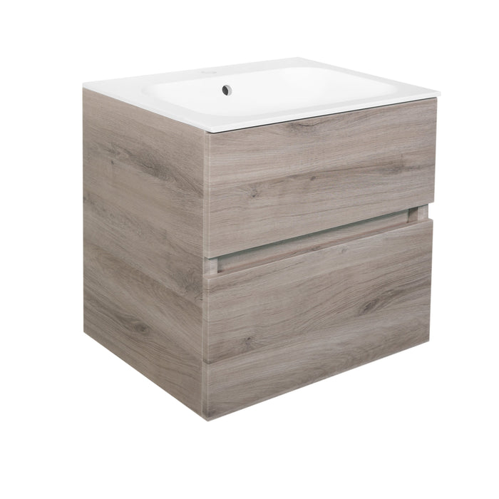 Best-Design Splash-Grey-Greeploos meubel onderkast 2 laden zonder wastafel 60cm