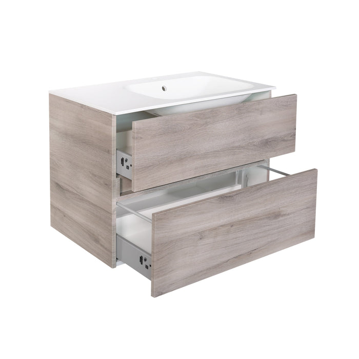 Best-Design Splash-Grey-Greeploos meubel onderkast 2 laden zonder wastafel 80cm