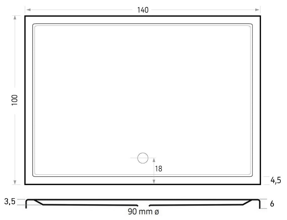 Mariana Plus  140x100  wit