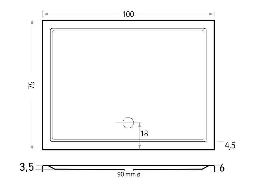 Mariana Plus  100x75  Edelweis