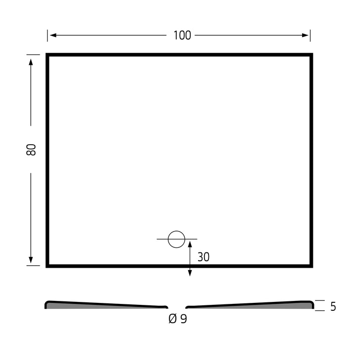 Flat Plus  100x80  cement