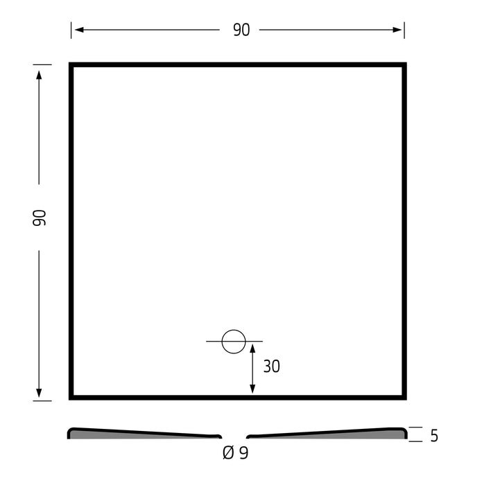 Flat Plus  90x90  pergamon