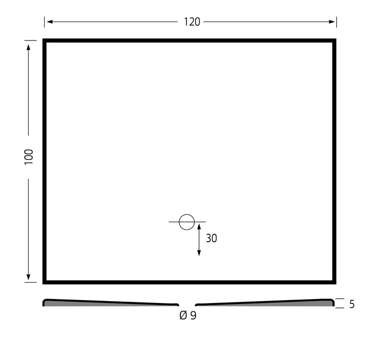 Flat Plus  120x100  klei