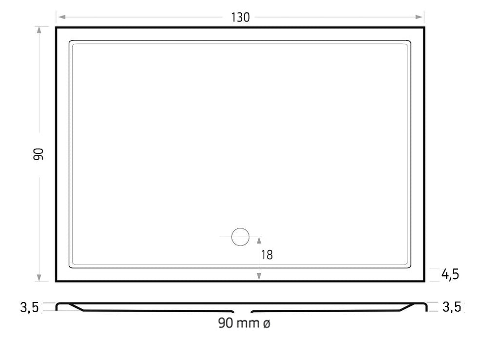 Mariana  130x90  antraciet