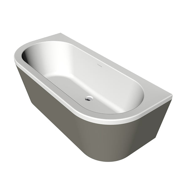 Charley  180x79 Bicolor wit/cement incl. 7006 badvulcombi wit glans