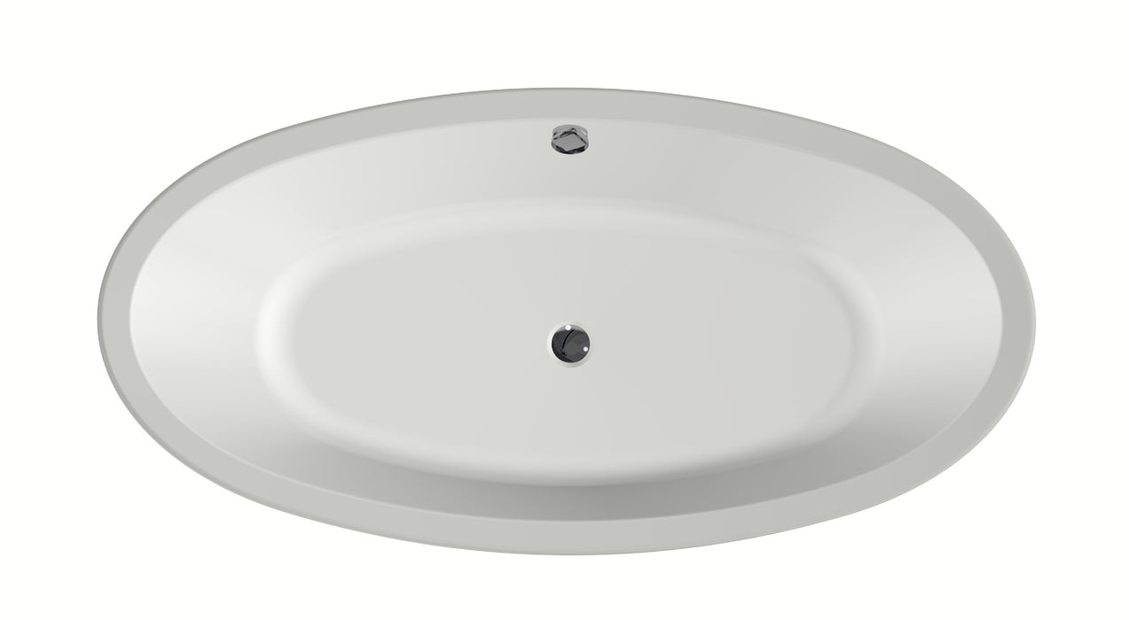 Britt XS 170x85x60  Bicolor edelweiss/antraciet met afvoer/overloopcombinatie wit mat