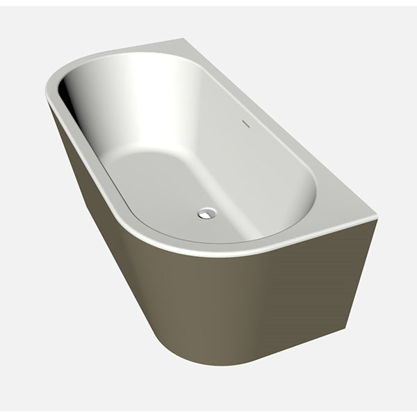 Charley XS  165x75 Bicolor edelweiss/klei incl. 7006 badvulcombi wit glans