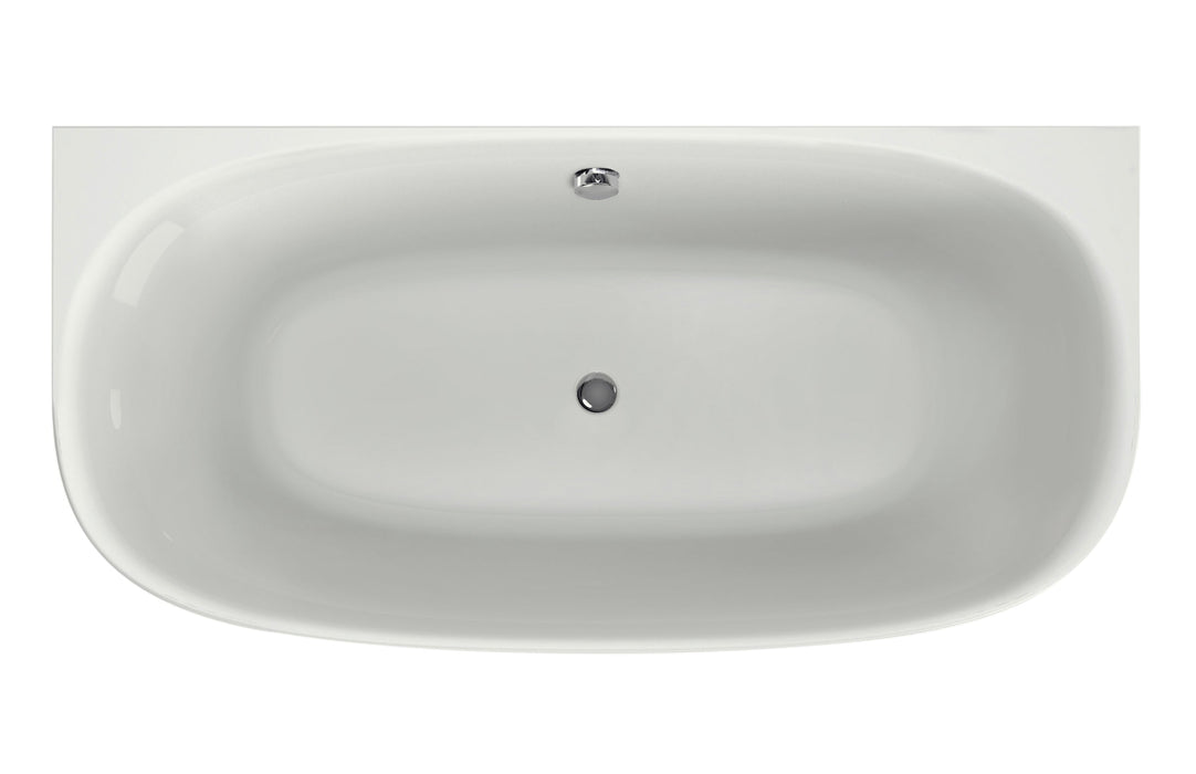 Dion  180x80 edelweiss incl. 7006, gemonteerde badvulcombi goud geborsteld