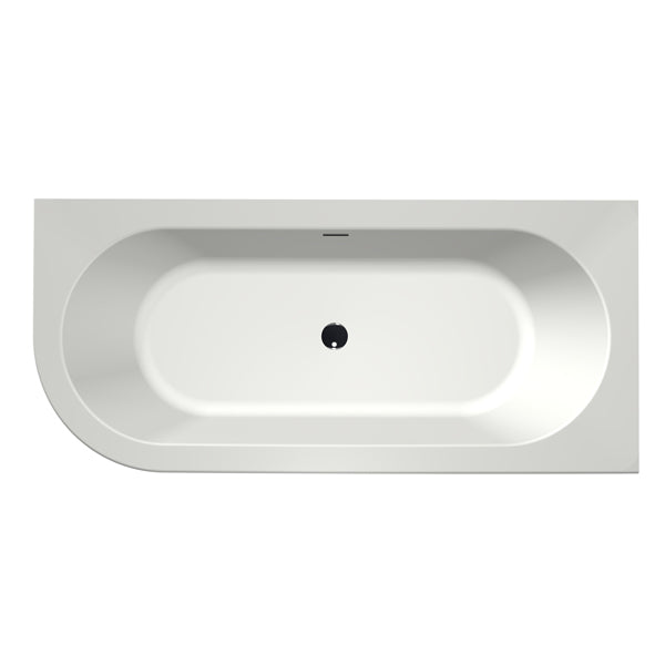 Charley XS Rechts  165x75 Bicolor edelweiss/klei met sleuf, waste goud geborsteld