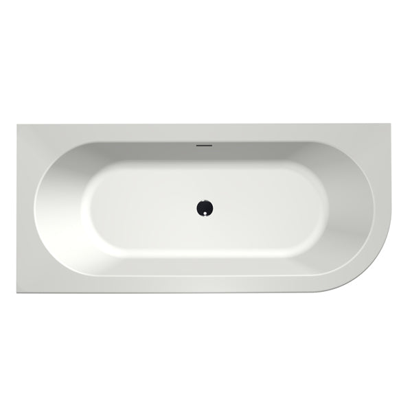 Charley XS Links  165x75 Bicolor edelw./ebony incl. 7006 badvulcombi goud geborsteld