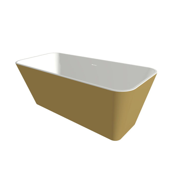 Cristiano Solid Surface bad  170x75x63 Bicolor wit/goud