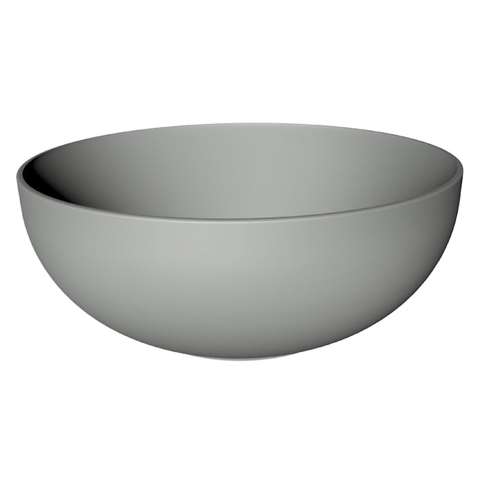 George opbouwwastafel rond 37, keramisch grijs mat/cement