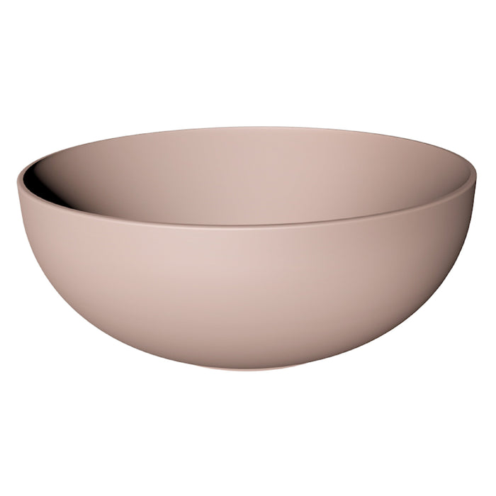 George opbouwwastafel rond 37, keramisch rose mat