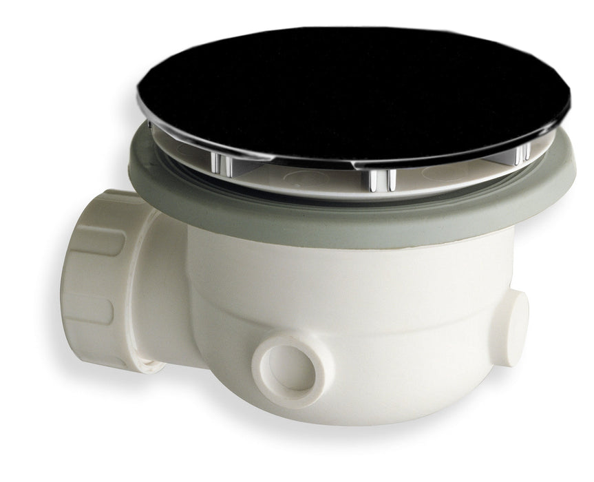 Douchebakafvoer 90 mm zwart mat