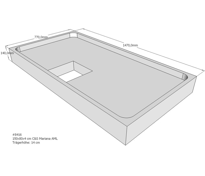 PS Douchebakdrager, Mariana  150x80x14