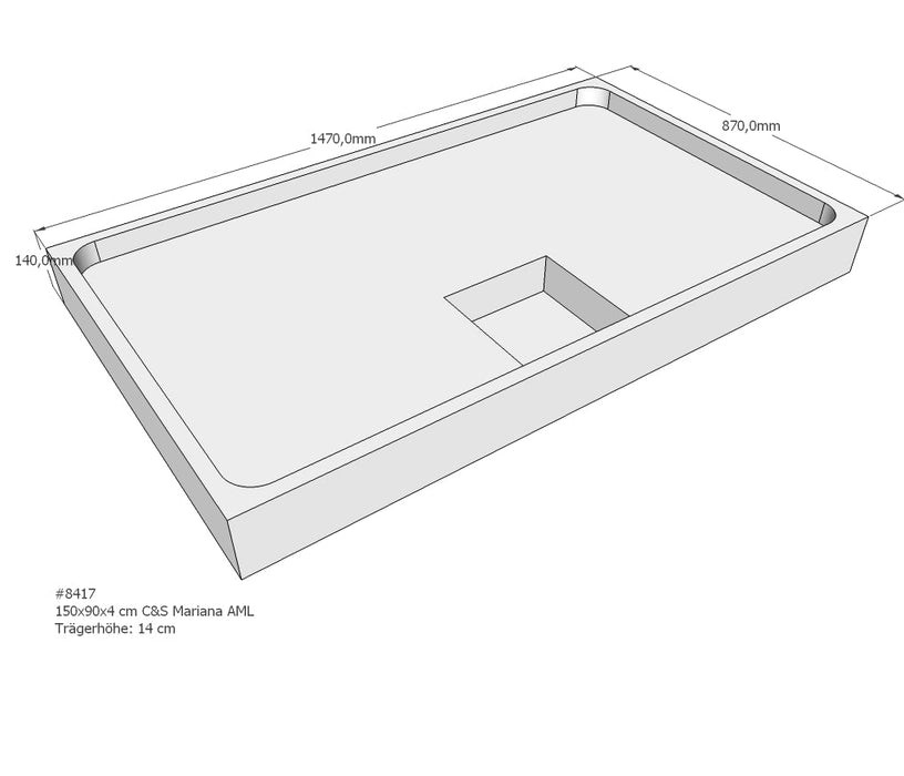 PS Douchebakdrager, Mariana  150x90x14