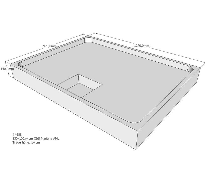 PS Douchebakdrager, Mariana  130x100x14